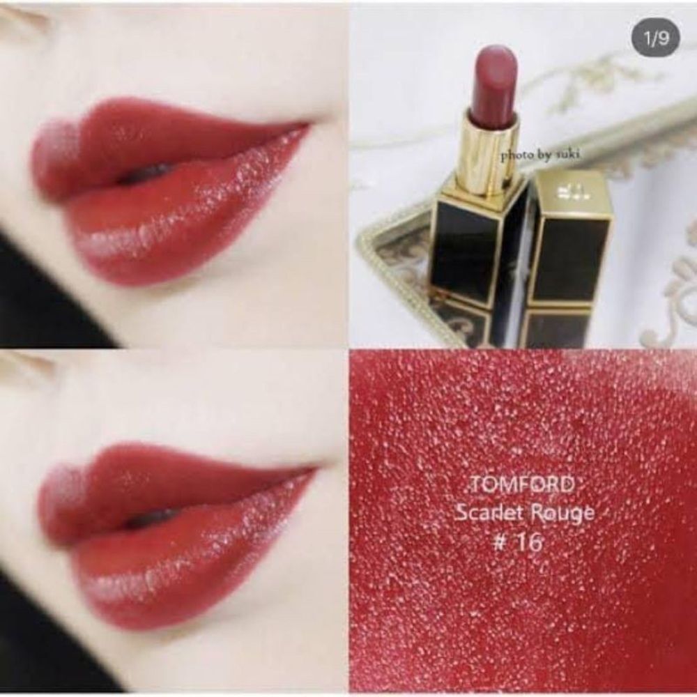 TOM FORD Lip Color Matte Lipstick 16 scarlet rouge NEW IN BOX - Picture 3 of 9